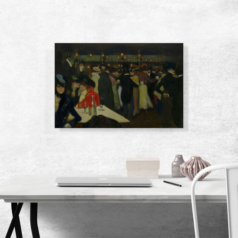 "Le Moulin De La Galette 1900" par Pablo Picasso, reproduction d'art sur toile tendue, H 18 po x l 26 po x P 1,5 po