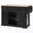 Rolling Storage Kitchen Island with Sliding Barn Door & Spice Rack-828425586