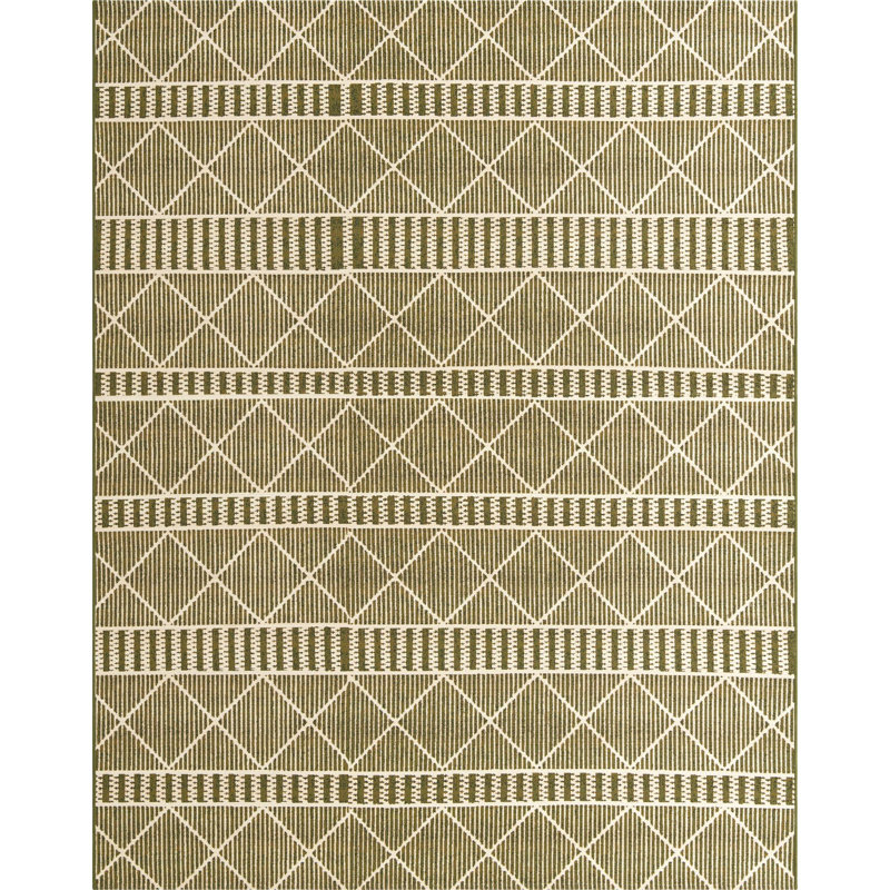 Arthur-James Washable Striped Indoor / Outdoor Rug, Rectangle 5'3" x 8'