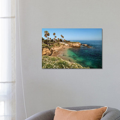 USA, California, La Jolla, Clear Water on a Spring Day At La Jolla Cove 1 Piece Wrapped Canvas Wall Art
