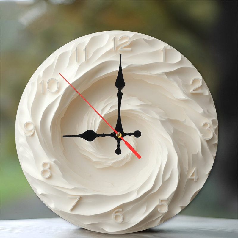 Horloge florale élégante
