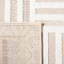 Tapis ivoire / beige en polypropylène tissé à la machine Daevon-89609781