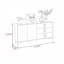Buffet moderne en bois massif multifonctionnel