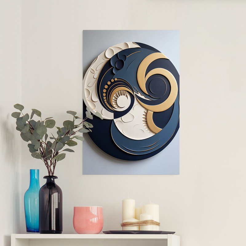 ABSTRACT Series DLV - Impression sur toile seulement - NON-CADRE, H 60 po x l 40 po