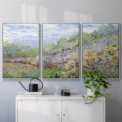 " Apple Trees Blooming, 1873 " 3 - Pieces