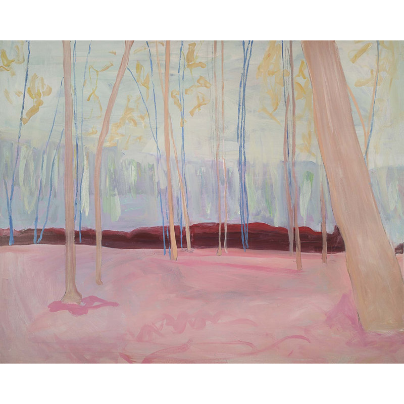 «Springtime Woods» par Katie Ré Scheidt, H 20 po x l 26 po, Toile tendue