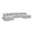 Ames 136" Upholstered Sectional-90279341