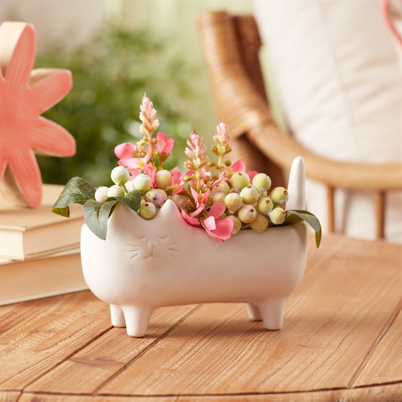 Ceramic Cat Planter