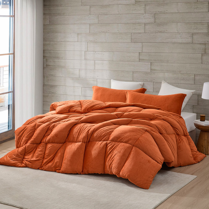 Coma Inducer Bedding, California King Comforter + 4 King Pillow Shams, Red