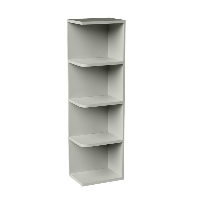 Tablette murale, 9" W x 42" H x 12" D, Double shaker Laguna Grey