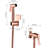 Handheld Bidet For Toilet - Rose Gold Metal, Two Spray Settings, Hygiene Booster, Rust & Corrosion , Easy Installation Process Gold, Modes, Rust, , Steps-123482672