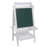 Deluxe Wooden Easel with Chalkboard and Dry Erase Surfaces, Paper Roll and Paint Cups-10894413
