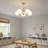 5 Heads Gold Finish Chandelier