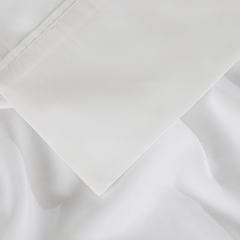 Ensemble de literie Bedgear Basic - Literie essentielle respirante, douce et légère, Blanc brillant