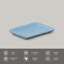 Petit plateau rectangulaire en grès cérame de 7,1 po Breeze - de Jura - allant au micro-ondes, au four et au lave-vaisselle
