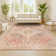 Virgil Modern Ornate Medallion Brown/Pink Rug