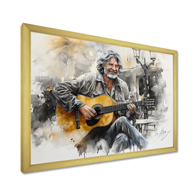 «Madrid's Street Performers - Musician», reproduction sur toile