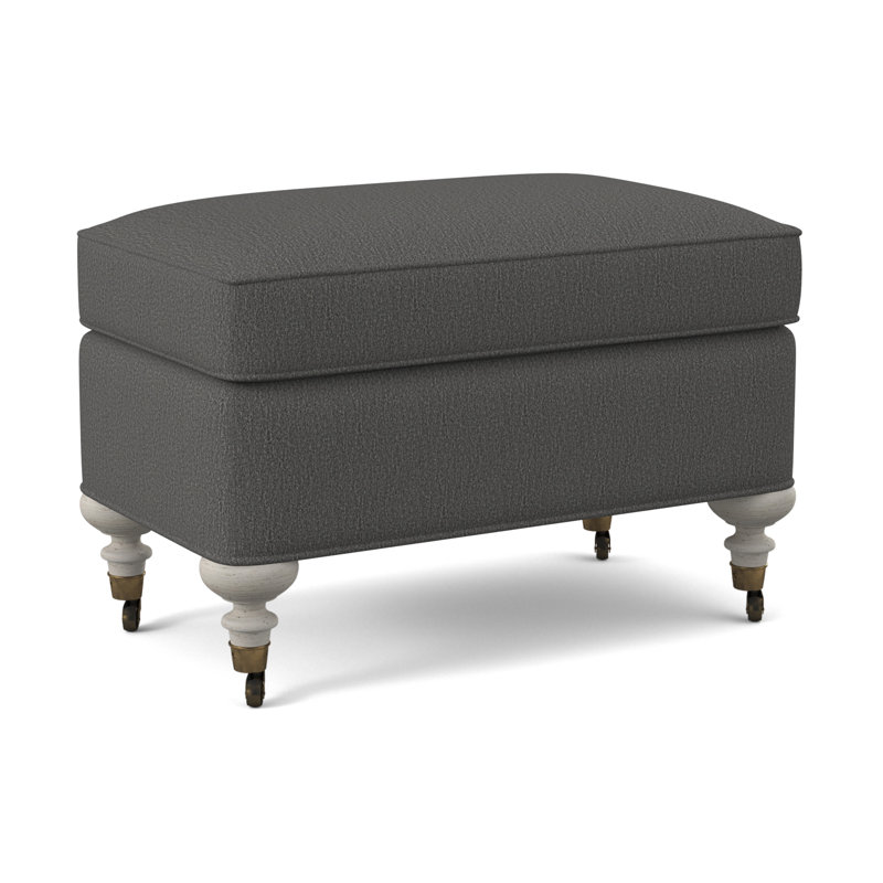 Devan Ottoman, Venice Linen, Bisque