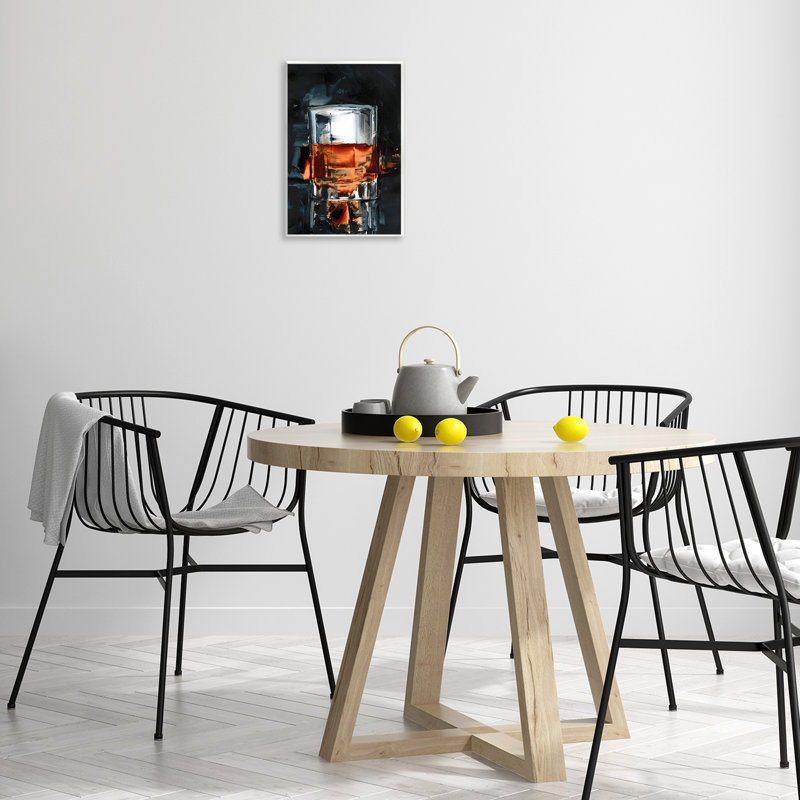 Art mural Whiskey On Rocks par Ethan Harper, H 15 po x l 10 po