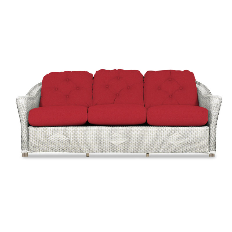 Reflections Outdoor 3 - Seat Patio Sofa, Hansen Spa, Antique White