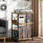 Record Player Stand Turntable Stand with Vinyl Storage Holds 200 Albums, Record End Table for Living Room