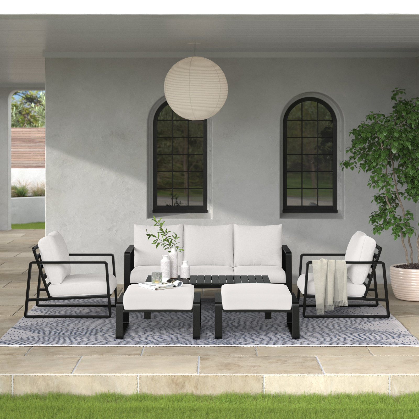 Leanna Outdoor Seating Group with Cushions, 2, Yes