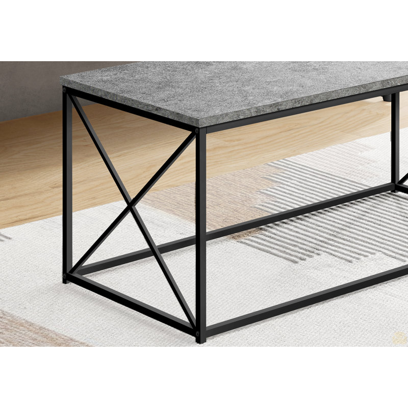 Table basse, décor, cocktail, rectangulaire, Gris