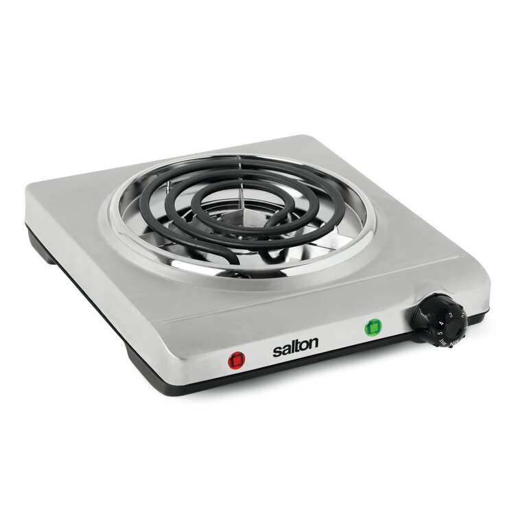 MegaChef 11-in 2 Burners Coil White Electric Cooktop in the