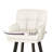26''H Upholstered 360°Swivel Counter Height Bar Stools, Wood Legs Kitchen Island Chairs-211219933-210338535