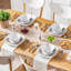 12 Piece Porcelain Dinnerware Sets, Service for 4 