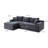 Compression Cloud Sectionals, Corduroy L Shape Modern Sofa For Home