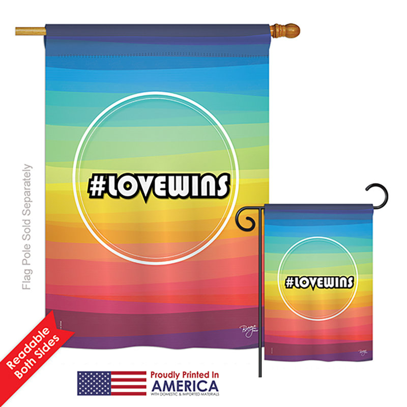 Drapeau de polyester à 2 faces à impressions de soutien