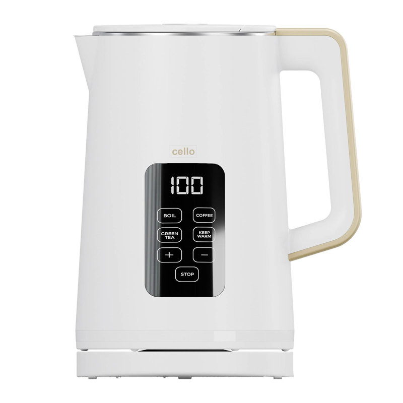 Cello Digital Kettle with Touch Panel, White