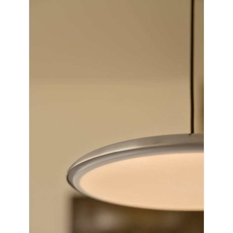 1 - Light Pendant, 6cm H x 40cm W x 40cm D, Stainless Steel, 0.95 W
