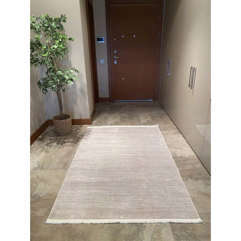 Tapis en coton Roskop avec envers antidérapant, Carré 3 pi 11 po