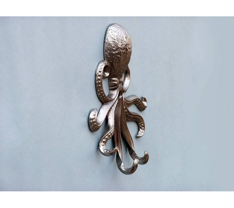 Keven Metal Wall Wall Hook, Brushed Nickel