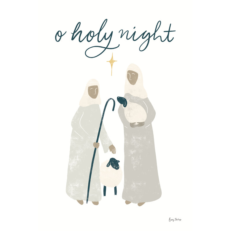 Nativity IV by Becky Thorns - 1 Piece Wrapped Canvas Wall Art, 76cm H x 76cm W