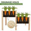 Aadhira 2-tier Fir Wood Elevated Planting Box-428033173