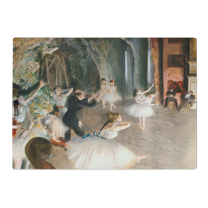 The Rehearsal Onstage by Edgar Degas Chopping Board, 0.4cm H x 28.5cm W x 39cm L