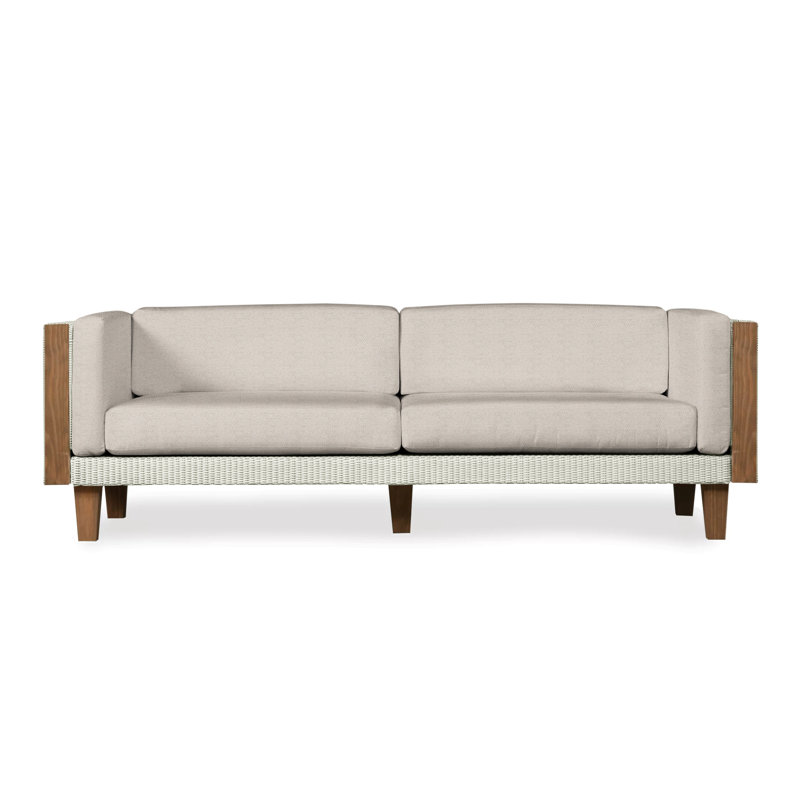 Catalina Outdoor 3 - Seat Patio Sofa, Mink, Bright Side Fog