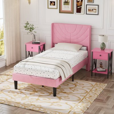 Ensemble de chambre à coucher rembourrée 3 pièces