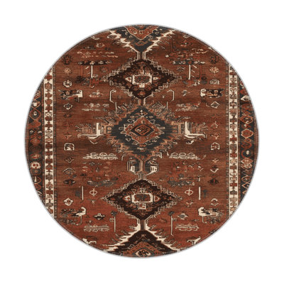 Turkish Brown Indoor and Outdoor Area Rug