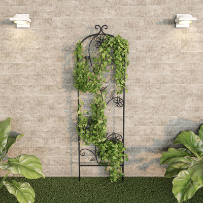 Treillis arqué en métal Donquell H 49 po x l 14,25 po
