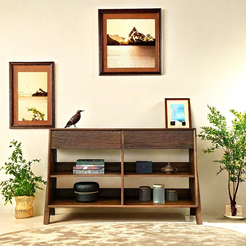 Vintage To Do Old Solid Wood Accent Cabinet