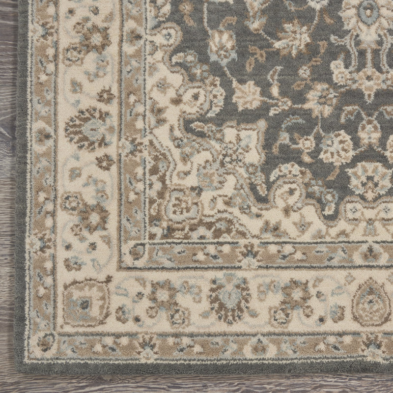 Crownover Wool Oriental Indoor Rug, Rectangle 3'6" x 5'6"