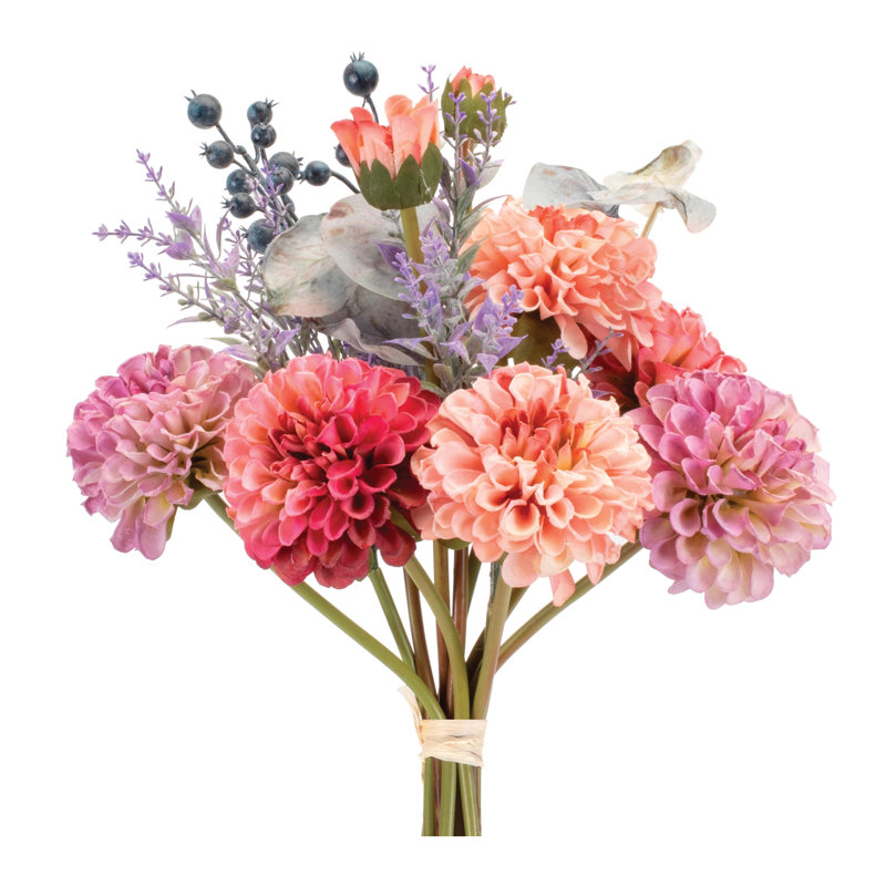 Bouquet de fleurs mixtes Zinnia (ensemble de 2)