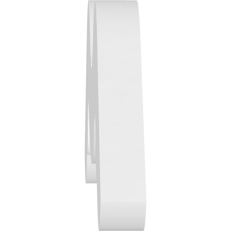 Midway Architectural Grade PVC Gable, 10" H x 48" W x 1" D, 5/12