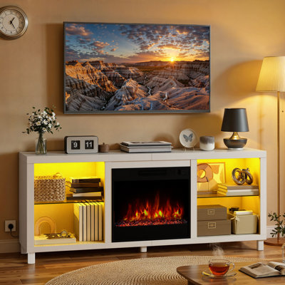 Metro Lane 148 cm W Electric Fireplace