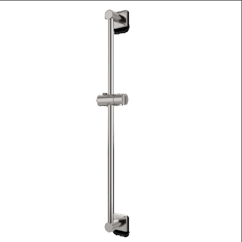 Barre coulissante avec écussons carrés, Nickel brossé