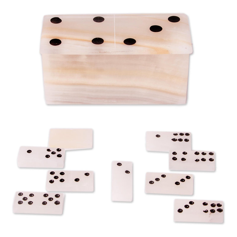 Ensemble de dominos onyx 28 pièces Rezan